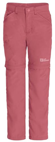 Jack Wolfskin Unisex Kinder Safari Zip Off Pants K Wanderhose, Soft Pink, 164 EU