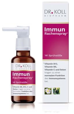 Immun Rachenspray von Dr. Koll - Mit Vitaminen & Mineralstoffen für eine natürliche Unterstützung des Immunsystems, 20ml