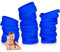 THXIY 50 Pièces Bracelets en silicone de 7 pouces pour enfants, adolescents, bracelets en caoutchouc pour événements, Bracelet élastique en Caoutchouc Bleu