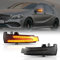 POPMOTORZ LED Spiegelblinker, 2 Stücke LED Blinker mit Canbus Fehlerfrei 2835 SMD Schwarz für Mercede-s Benz A Class W176 B Class W246 E Class W212 C Class W204 CLA Class C117