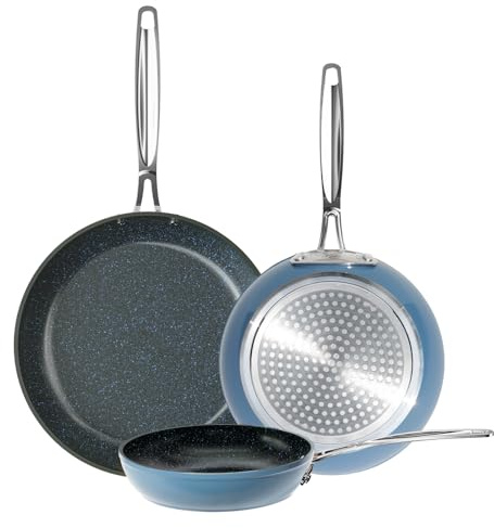 Nuwave 3-Piece 8”, 10”, 12” Forged Lightweight Frying Pan Set