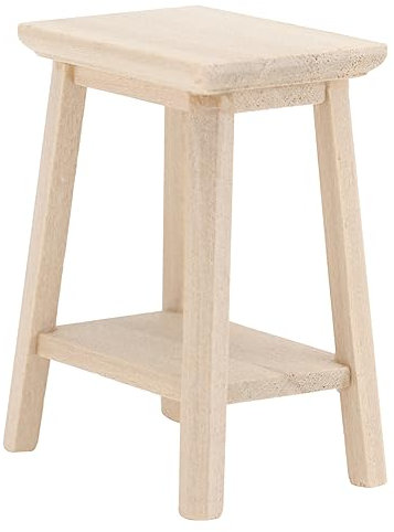 SAFIGLE 1:12 Scale Miniature Dollhouse Furniture Diy Mini Stool for Mini House Scene Decor