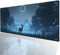 LznYi Gaming Mouse Pad, 900 x 400mm Large Non-Slip Rubber Base Mousepad, Keyboard Mouse Mat, Desk Pad with Stitched Edges (90x40 Nightdeer08)