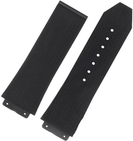 NRYCR FKM Fluorosilicone cinturini per orologio HUBLOT BIG BANG silicone 25 * 17mm 26 * 19mm impermeabile orologio da uomo cinturino catena orologio cinturino in gomma braccialetto, 25-17mm, agata