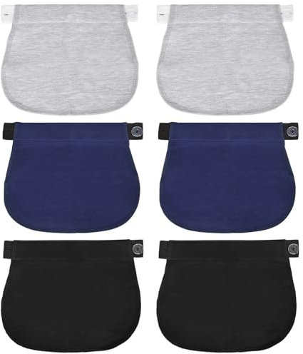 SAVOSWEET 6 Pcs Extension Pantalon de Maternité Réglable Élastique Taille Extension de Ceinture de Grossesse Extension de Pantalon de Grossesse Élastique pourla Femme Enceinte, 22 * 20 * 16CM