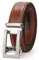 JasGood Herren Gürtel Automatik Ratsche Ledergürtel Verstellbare Leder Gürtel Ohne Löcher für Herren Business Anzüge 35mm Breite,Braun,130cm