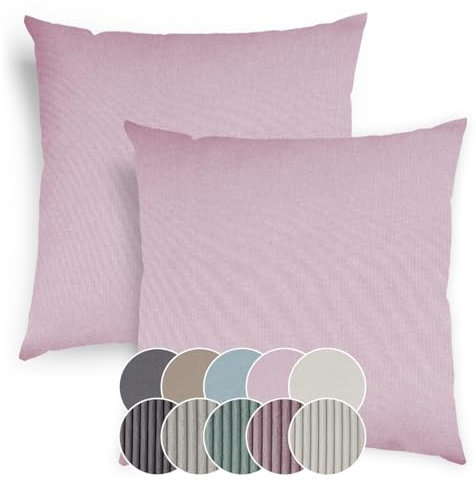 sleepling 4er Set 40 x 40 cm, Sofakissen mit Füllung und Bezug, Zierkissen aus robustem Polsterstoff, Dekokissen, Kopfkissen, Kissen für Couch, Altrosa