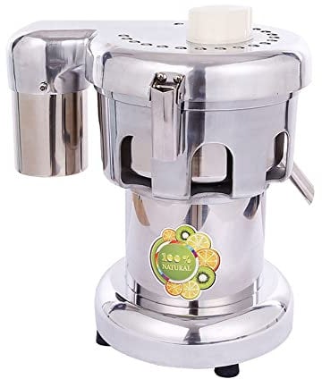 Extractor de jugo comercial,Máquina exprimidora centrífuga de prensa extractora eléctrica de 370 W,Extractor de jugo centrífugo de acero inoxidable,Exprimidor multifuncional de 80-100 KG/H para f