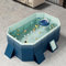 WDDEYYDS Piscina para niños, Patos, bañeras rectangulares para Adultos para Exteriores, Piscinas pequeñas para Acampar para el hogar y el Patio Trasero,1.85m