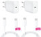 Ladekabel für iPhone 15 und USB C Ladegerät, 20W USB-C Power Adapter mit 2M Kabel Schnellladekabel für iPhone 15/16/15/16 Pro/15/16 Pro Max/15/16 Plus, iPad Pro/Air, für Samsung Galaxy