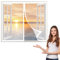 Fly Screens Window Nets 180 x 110 cm(71 x 43inch), Door Heavy Duty Bug Mesh, Easy to Install for Balcony Children's Room Window, White