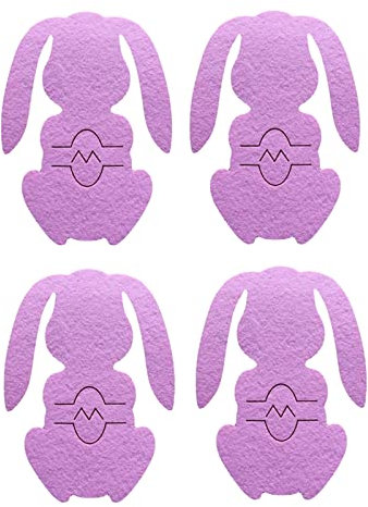 yanwuwa 4 bolsas de almacenamiento de cubiertos de Pascua, cuchara, tenedor, cuchillo, cubiertos, cubiertos, cubiertos, cubiertos, decoración de mesa de comedor, tenedor, cuchara, mostrador