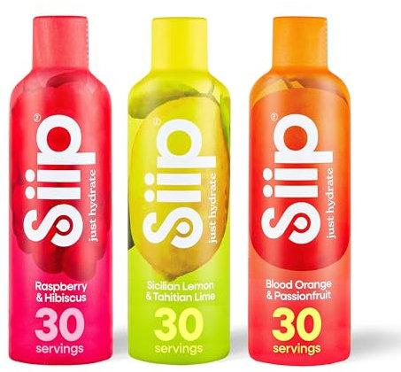 Siip Hydrate Zero Cal. 90 Drinks, Electrolytes, Vitamins, 3 Fruits Flavours