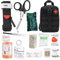 KUWUNG 46 Pièces Trousse de Secours Complete, Kit Premier Secours, Trousse de Secours Militaire, Trousse Premier Secours, Medical Survival Compact Kit Box Pour la Maison La Voiture Camping Randonnée