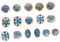 Healeved Nail Charm Jewelry Set Gold Nail Charms and Fade Resistant for Occasions
