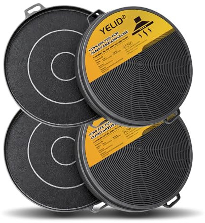 4 Aktivkohlefilter Dunstabzugshauben für Dehflex AK01 Bomann KF 560 KF560, 210 mm Kohlefilter für Dunstabzugshauben Bosch 00353121/353121 Electrolux 9029793719 Whirlpool B210