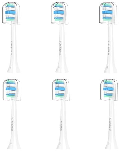 Ersatz-Zahnbürstenköpfe für Philips Sonicare Ersatzköpfe, elektrischer Ersatzbürstenkopf kompatibel mit Philips Sonicare elektrischen Zahnbürsten, 6 Stück