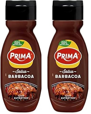 Prima Salsa Barbacoa Original con un toque ahumado. 290 g (Paquete de 2)