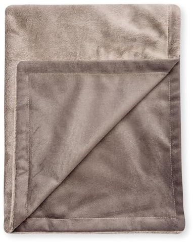 4L Textil Hundedecke flauschig für kleine Hunde und Katzen Katzendecke Hundedecke für unterwegs Kuscheldecke Hund Katzen Kuscheldecke Sofaschutz waschbar braun 100x70