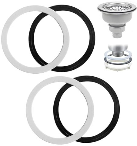 2Set 110mm O-Ring Sink Plug Rubber Seal Seal Set Sink Drain Seal Ring Sink Drain Accessories Seal P-op up Plug Washer Washers Basin Plug Sealing for Kitchen Toilet Bathroom Valve and Other Sewers