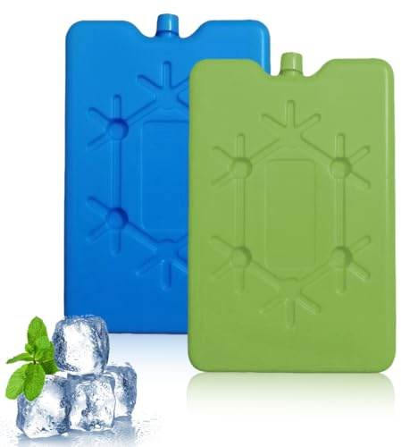 DWFEYOI 2PCS Kühlakkus 200ml Kühlelemente Für Kühltasche Kühlbox Kühlakku Kühlpads Freeze Packs für Reisen und Camping,Kühlakkus Kühltasche, Wiederverwendbare Kühlelemente, Ultradünner Kühlelement