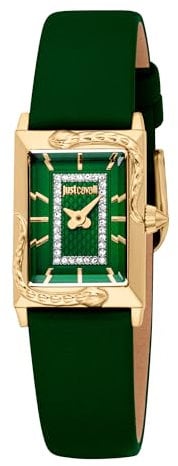 Just Cavalli Damen Analog Quarz Uhr mit Leder Armband JC1L364L0025