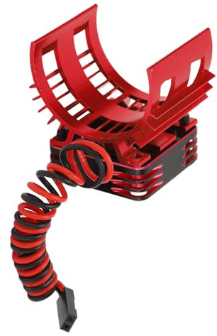 SPYMINNPOO Khlventilator, 36 mm Aluminiumlegierungsmotor Upgrade, Autozubeh?r fr Brstenlose Motoren 540 550 560 (Rot)