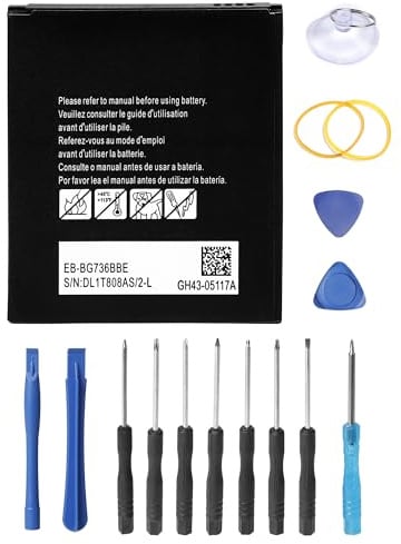 SHAWOROCE Akku EB-BG736BBE kompatibel mit Samsung Handy Galaxy Xcover 6 Pro SM-G736B SM-G736B SM-G736B/DS SM-G736U SM-G736U1 GH43-05117A Lithium Polymer 4050mAh 3,85V mit Reparaturwerkzeugsatz