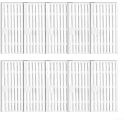 Filtros HEPA para aspiradoras Cecotec para Conga 7490 Immortal / 8290 Immortal, filtros de plástico para aspiradoras de repuesto (paquete de 10)