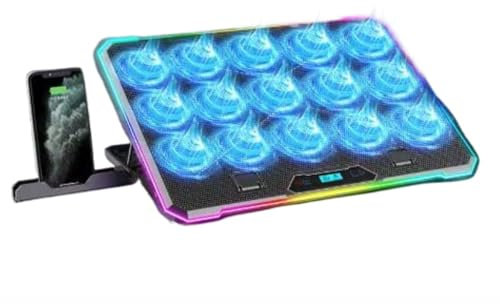 Piattaforma di raffreddamento per laptop con ventola di raffreddamento a 13 supporta laptop da 14-21 pollici ergonomici con supporto regolabile in altezza