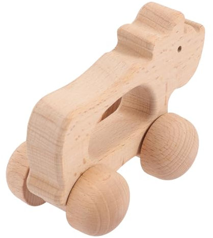 TOYANDONA Holz Handwagen Spielzeug Für Kleinkinder Kreatives Schiebespielzeug Feinmotorik Und Fingerfertigkeit Montessori Inspiriertes Spielzeug Für Kleinkinder Sicher Und Langlebig