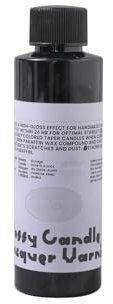 BOOWAN NICOLE 120 ml High Gloss Varnish / Clear Varnish for Candles, Varnish Water-Based Candle Gloss Varnish, Dust and Scratch-Resistant Candle Varnish for Paraffin and Other Waxes (A0447-120 ml)