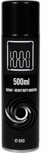 Heavy Duty Spray Adhesive 500ml – Industrial Strength, Fast Drying, Multi-Purpose Bonding for Upholstery, Carpets, Foam, Wood & Metal – Strong Hold Glue for DIY & Professional Use – by HILACO