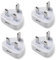 USB Plug Charger Pack of 4 | UK Mains Phone Charger Plug | for USB Cable UK 1Amp/1000mAh | Compatible with iPhone iPad Mini Air iPods Samsung Lenovo Sony ASUS Note 3 Nokia and more, (4 Pack)
