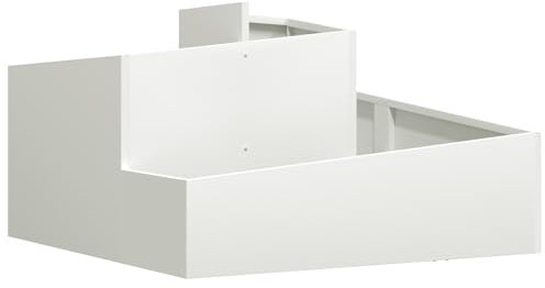 vidaXL Pot Blanc 80x80x50 cm en Plastique