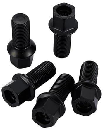Ecrou Antivol,Boulon de Roue,Goujon de Roue Lot de 4 boulons de moyeu de Roue adaptés à la vis de Pneu Utilisation adaptée pour VW Golf Jetta Polo Scirocco, adaptés à l'Audi A6L A4L A1 A3 A5(4P)