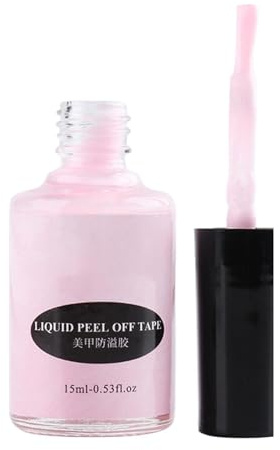 Latex pour ongles décollable, ruban adhésif en latex pour ongles | Correcteur de vernis à - Protecteur de barrière en Latex liquide pour vernis à, liquide de protection des cuticules