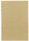 Nachfüllpapier/Lose Blätter für 8,5 Zoll A5 6-Loch-Abdeckung Runder Ringansicht Binder Aktenordner (A5 Brown Refill Paper Kraft Paper, 1 Package)