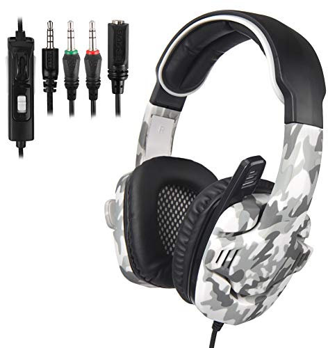 Casque Gaming Casque Professionnel pour Casque/Ordinateur Portable/Tablette Xbox 360 avec Microphone - Gris