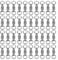 Alomejor Angeln Kugellagerwirbel Hochfester Edelstahl Angeln Rollschnappköder Steckverbinder Für das Hochseefischen(0#40pcs)