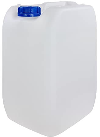 Bidón Garrafa Plástico 20 litros apilable. Apta para uso alimentario. Homologación para transporte. (1 Unidad).