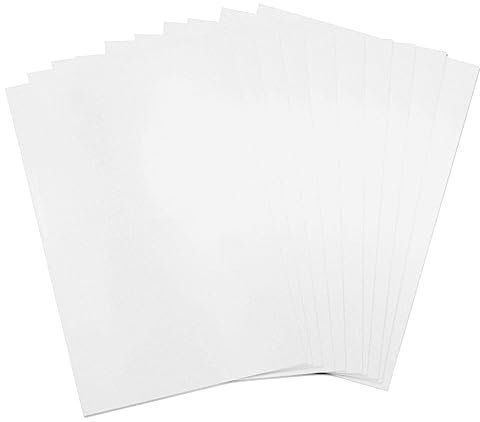 Sizzix Unbekannt 664677 Plastic 10PK Printable Shrink Plastik, bedruckbar, 10 Stück