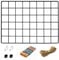 ODOXIA Juego de 1 Panel de Rejilla Decoracion Pared | Decoración para Colgar en Casa, Oficina y Cocina | Organizador de Malla y Marco para Fotos | Tablón de Anuncios de Alambre | Metálico