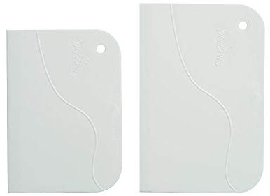Decora 9271080 Set 2 Spatole in Plastica 12 X 8,3 cm e 13,5 X 9,2 cm