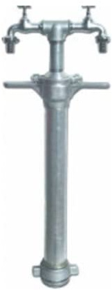 Standrohr DN 80 Storz absperrbar 2x Zapfventil drehbar Hydrantenstandrohr