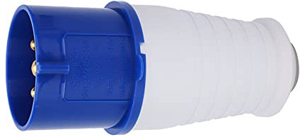 Fafeicy IP44 Enchufe de alimentación monofásico de 3 clavijas 32A / 220‑250V, a prueba de explosiones, enchufe impermeable, Enchufes, Convertidores, Diseño Especial de Hebilla Anti-caída