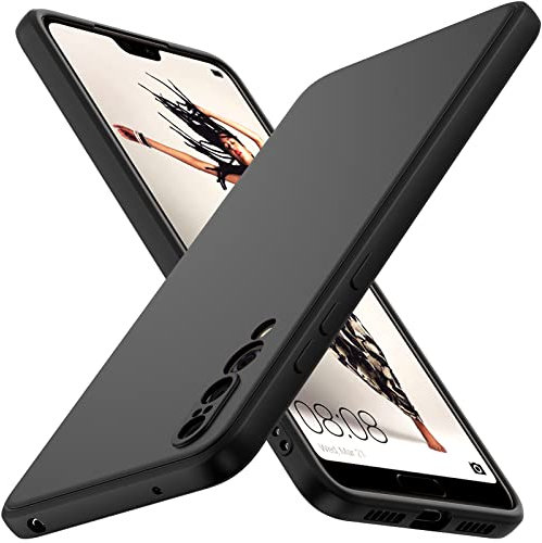 ivoler Negro Mate Funda para Huawei P20 Pro con Protección de Cámara, Carcasa Protectora Antigolpes, Ultrafina Suave TPU Silicona Caso Delgada Anti-Choques Case