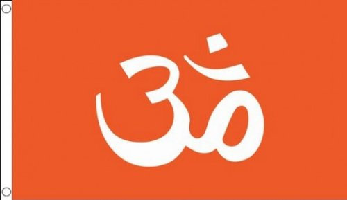 AZ FLAG - Flagge Hinduismus - 90x60 cm - Hindu Fahne 100% Polyester mit Messing-Ösen - UV-beständig - Vives Farben - 50g