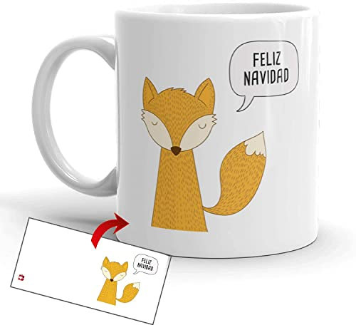 Kembilove Tazas de cafe – Tazas navideñas – Taza navidad – Regalos originales amigo invisible – Regalos originales para mujer – Regalos para hombre Feliz Navidad