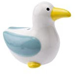CGB Giftware Seagull Bird Light Pull | Blue White | Cord Pull for Bathroom Lighting Blinds Curtains Ceilings Fans | The Drawer Pull Collection GB06329